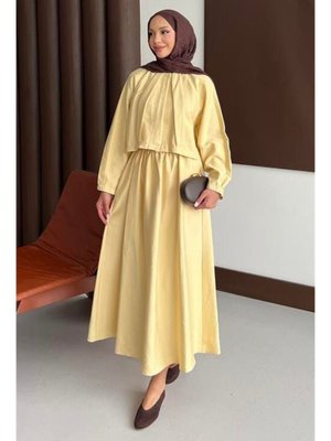 Bomberlı Etekli Takım Butter Yellow