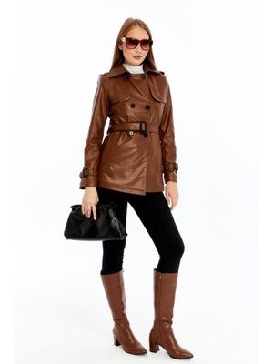 Taba Deri Trençkot/ceket