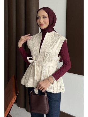 Nakışlı Uzun Yelek