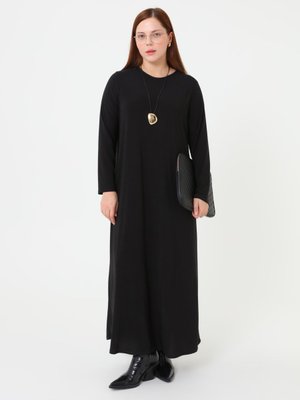 Siyah Büyük Beden Basic Elbise