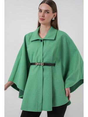 Yeşil Kemerli Kaşe Panço