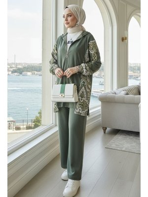 Haki Desenli Oysho İkili Takım