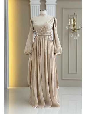 Hira Abiye Elbise Gold