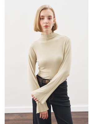 Balıkçı Yaka Bluz Taş