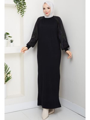 Kolu İpek Kupra Merserize Triko Elbise