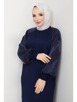 Kolu İpek Kupra Merserize Triko Elbise