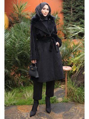 Siyah Yaka Kürklü Angora Kaban