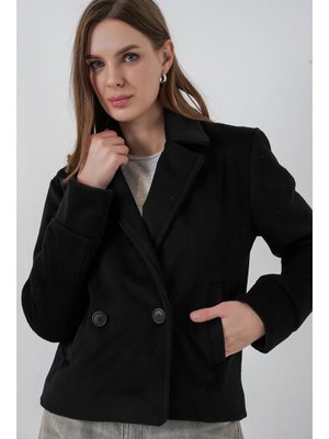 Siyah Kaşe Ceket