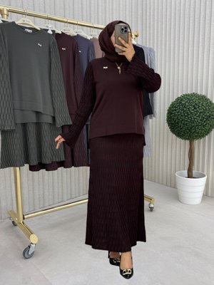 Kahverengi Kahve Etekli Takım