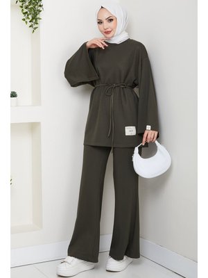 Haki İpli Arma Detay Oysho İkili Takım