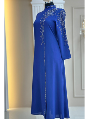 İndigo Elisa Abiye Elbise