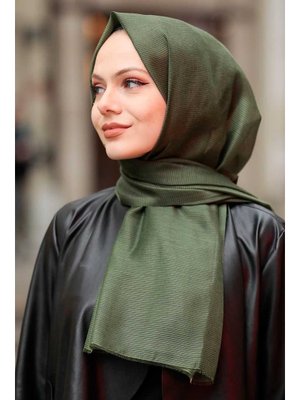 Çizgili Haki Şal 7547hk