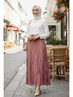 Buruşuk Pudra Etek 9217pd