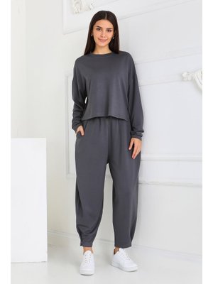 Fume Füme Şalvarlı Modal İkili Takım