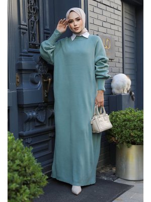 Mint Triko Elbise 100013mınt