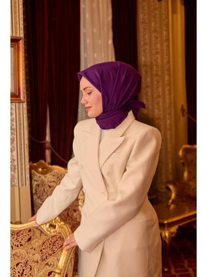 Monogram Pamuk İpek Eşarp