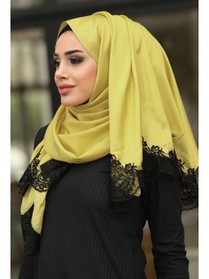 Dantelli İpek Görünümlü Şal Ürün Kodu