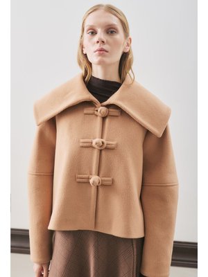 Sütlü Kahve Isabel Kısa Kaşe Ceket