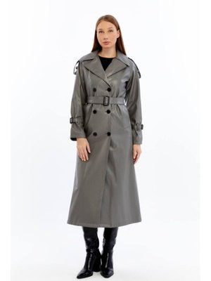 Gri Deri Trençkot