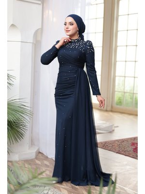 Boncuk Detaylı Lacivert 54301l