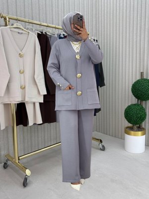 Gri Pantolon Takım
