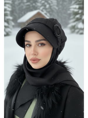 Siyah Tokalı Şapka