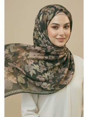 Haki Hakı Midnight Bloom Serisi Pamuk Şal