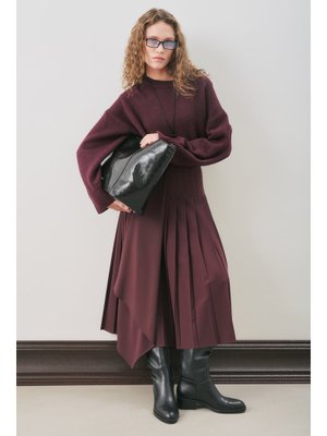 Bordo Anvelop Piliseli Etek