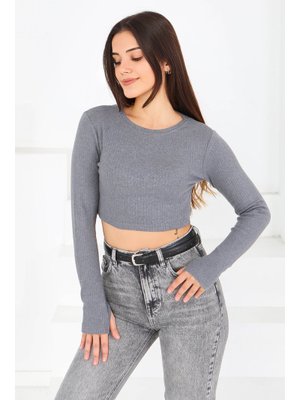 Fume Füme Uzun Kollu Kaşkorse Crop