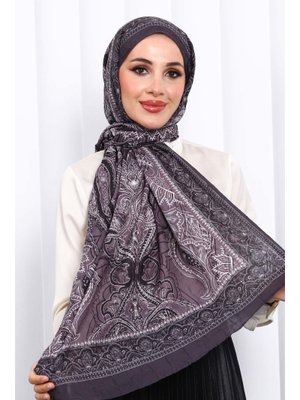 Antrasit Desenli Kraş Şal
