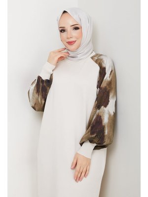 Kolu İpek Kupra Merserize Triko Elbise