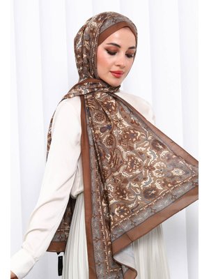 Taba Desenli Soft Dijital Şal