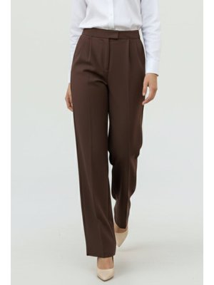 Kahverengi Cepli Palazzo Pantolon