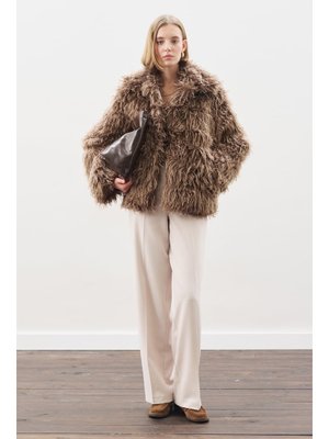 Kahverengi Mara Kürk Ceket