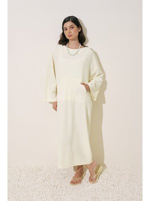 Vanilya Havlu Kumaş Rahat Elbise