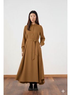 Camel A Pile Ekstra Salaş Elbise