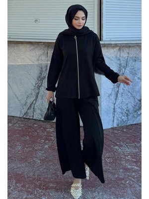 Siyah Fermuarlı İkili Takım