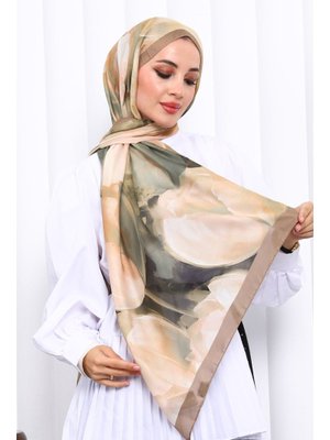 Vizon Desenli Soft Dijital Şal