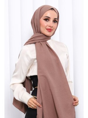 Koyuv Vizon Pamuklu Caz Şal