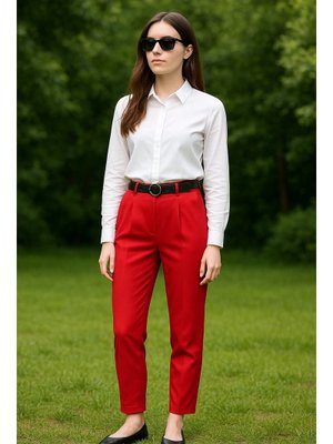 Kırmızı Pantolon 1062k