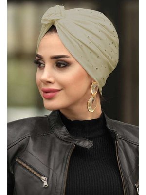 Kar Yağdı Bej Bone Şal 7527bej