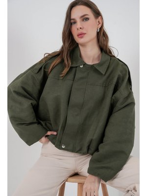 A.haki Oversize Süet Ceket