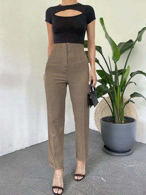 Vizon Zra Pileli Havuç Pantolon