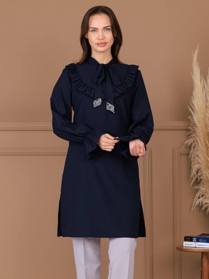 Lacivert Masal Tunik