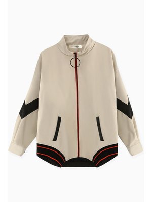 31530ckt Parçalı Arka Lastikli Ceket