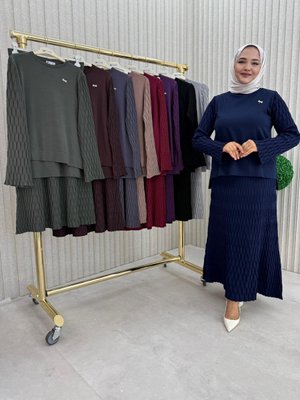 Lacivert Etekli Takım