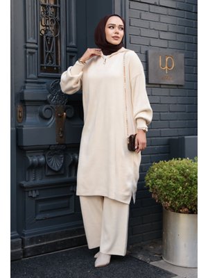 Krem Triko İkili Takım 6036kr