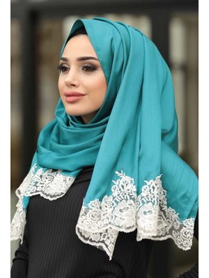 Dantelli İpek Görünümlü Şal Ürün Kodu