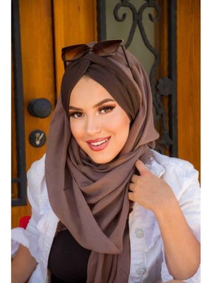 Vizon Kahve Burgu Hazır Şal