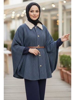 İndigo Indıgo Zikzak Desenli Kemerli Pamço